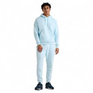 Nike Club Fleece Men's Sweatsuit Ice Blue Tracksuit Matching Hoodie Joggers NWT